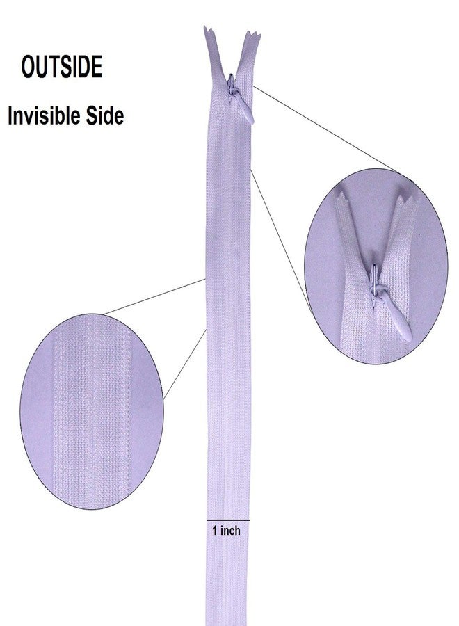 Aakriti White Nylon Concealed Invisible Zipper for High-Fashion Garment Making, Boutique Dresses, Home Textiles, Cushions, and Bags Sewing, Handmade, Clothes, Garment (22 Inch, White, Pack of 30) - Image 2